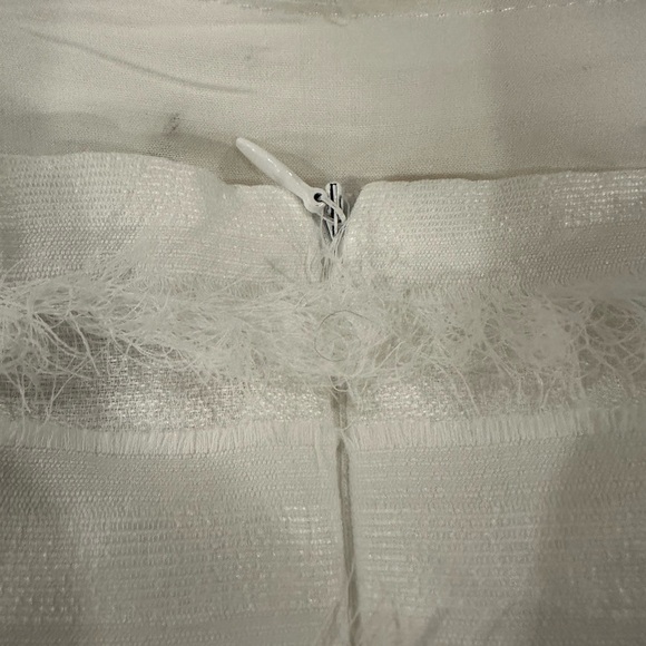 Princess Polly Molina White Mini Dress Size 4 straps eyelash ruffle fringe  NWT - Picture 10 of 12